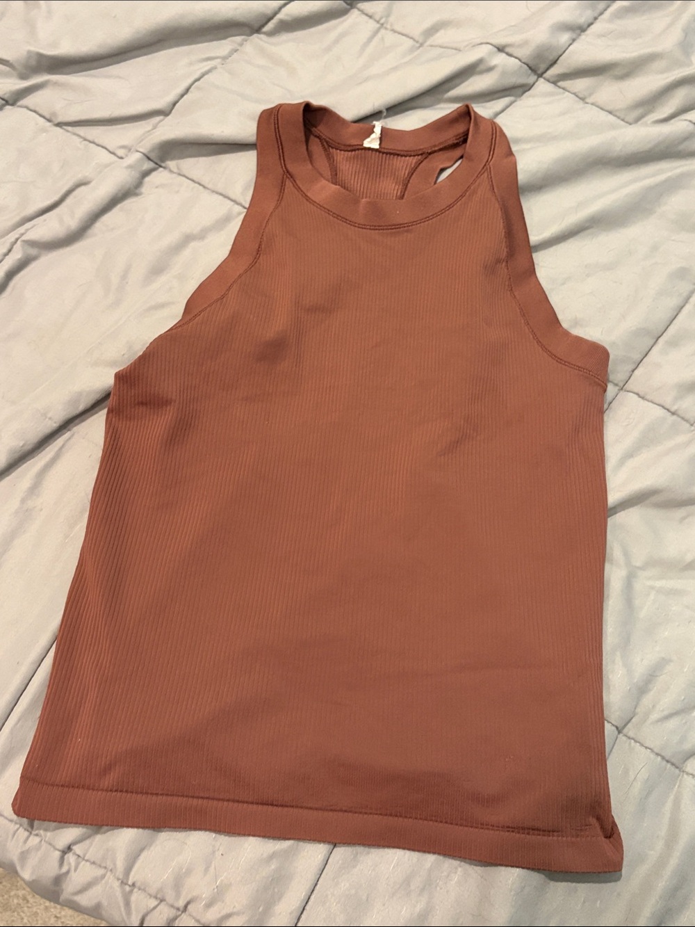 Athleta Ribbed Tank Top - Rust